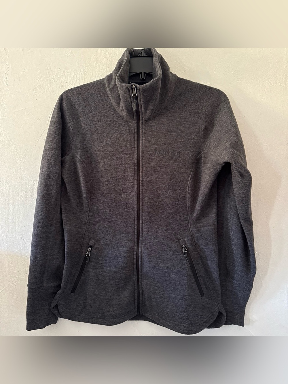 Marmot Full Zip Sweater Fleece Jacket Women S/P GrayOutdoor Hiking fleece jacket